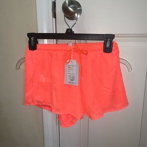 Bloom pop neon orange coral shorts small 00